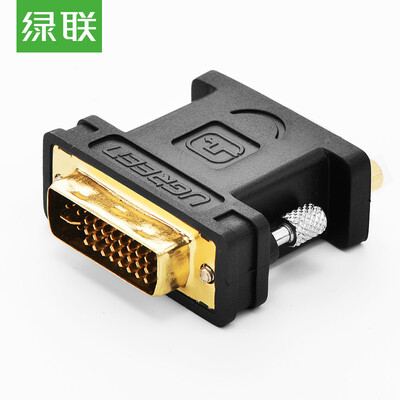 

Зеленый (UGREEN) DVI Революция VGA женский адаптер DVI-I / DVI24 +5 до VGA конвертер высокой четкости компьютерная видеокамера проектор дисплея 20122