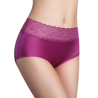 

The United States&Ya Ting 3 installed Seamless sexy comfortable underwear hollow lace underwear female mysterious black simple gray Bordeaux red  code
