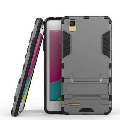 

Серый Slim Robot Armor Kickstand Ударопрочный жесткий корпус из прочной резины для OPPO A35