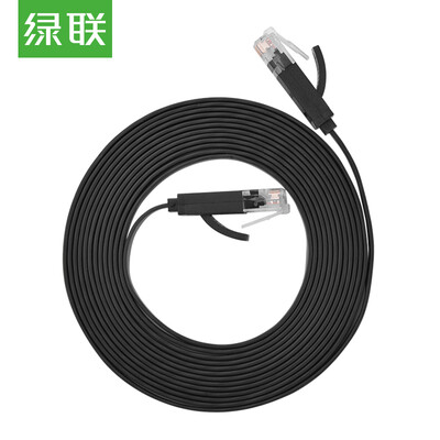 

Green Alliance UGREEN six types of Gigabit cable flat Cat6 computer broadband network jumper copper core 8 core twisted pair 6 home connection finished cable 12 meters 11241