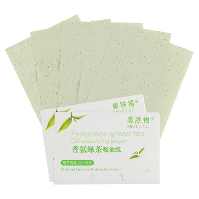 

Beauty fragrance green tea oil-absorbing paper 100 pieces * 2 boxes MF5068 oil-absorbing tissue paper makeup oil control