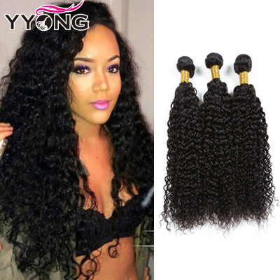 

Unprocessed Brazilian Kinky Curly Virgin Hair 3 Pcs Lot Cheap Brazillian Hair Weaving YYONG Hair Company Brazilian Deep Curly