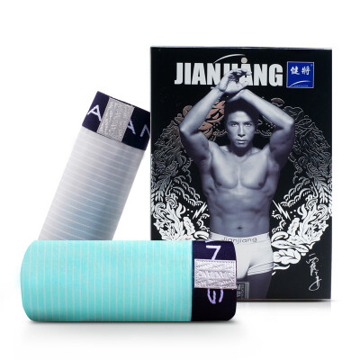 

[Jingdong supermarket] men's underwear men [2] fresh stripes flat underwear fine packaging L