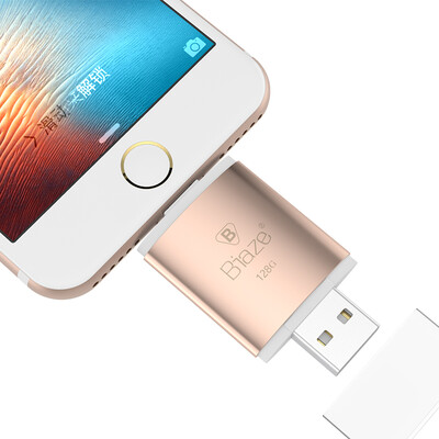 

Beyer Apple мобильный телефон U диск 64G Earthharm золото мобильный телефон компьютер с двумя целями USB-накопитель для расширения памяти для iPhone 7 / 5s / 6s / 6Plus / iPad mini / air