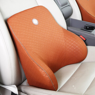 

GiGi car waist waist pillow G-1563 anion space memory cotton car office with health cushions waist cushions coffee brown
