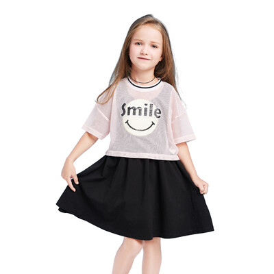 

Balabala BALABALA female middle boy short sleeve suit summer big child two sets of sleeved casual women 28112170167 pink 140