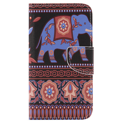 

Brown elephant Design PU Leather Flip Cover Wallet Card Holder Case for NOKIA 640