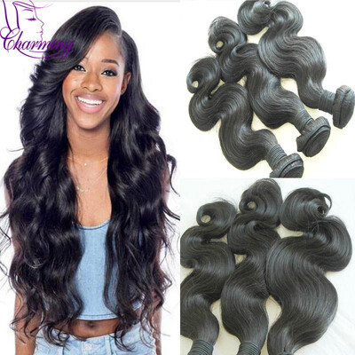 

Brazilian Virgin Hair Body Wave Human Hair Weave Bundles Unprocessed Hair Weft Extension Natual Black Human Hair Bundles