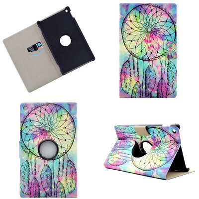 

Dreamcatcher Style 360 Rotating Flip Cover with Stand Function and Credit Card Slot for Amazon Kindle Fire HD 8 2016