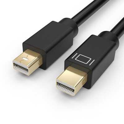 

QIC MTMD4-20-BK MiniDP connector mini Displayport male connector male connector HD connector line Apple MacBook Air Pro lightning interface 2K 4K HD 2 meters