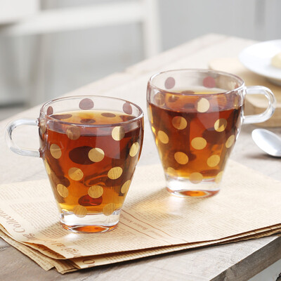 

Evergreen fashion glass cup couple coffee cups on the cup two loaded