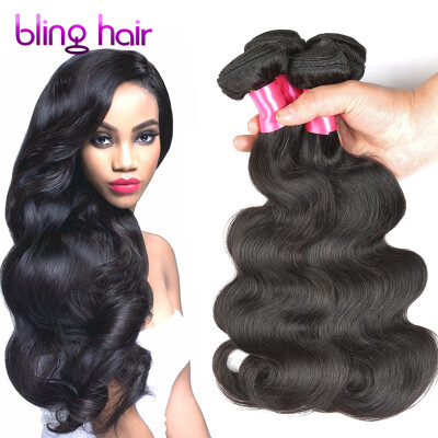 

Bling Hair Peruvian Virgin Hair Body Wave 4 Bundles 7A Grade 100% Unprocessed Human Hair Weave