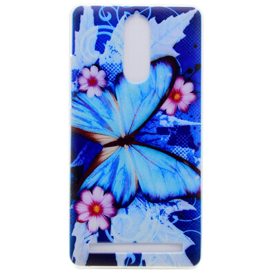 

Blue butterfly Pattern Soft Thin TPU Rubber Silicone Gel Case Cover for Lenovo K5 Note