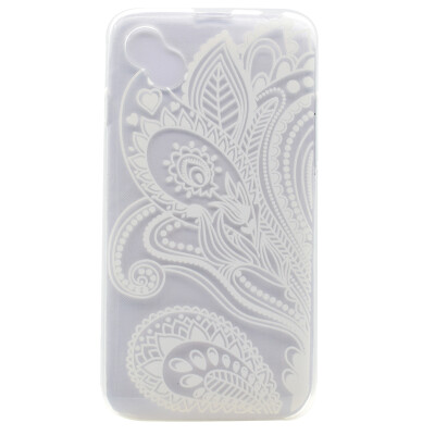 

Half flower Pattern Soft Thin TPU Rubber Silicone Gel Case Cover for Wiko Sunny