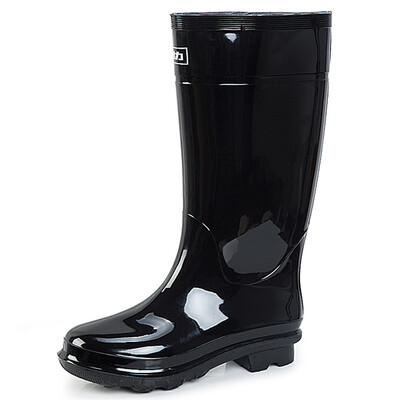 

Pull back rain boots men&39s high tube waterproof anti-skid shoes shoes outdoor boots sets of shoes HXL838 black high tube 42 yards