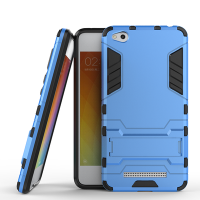 

Blue Slim Robot Armor Kickstand Shockproof Hard Rugged Rubber Back Case For XIAOMI RedMi 4A