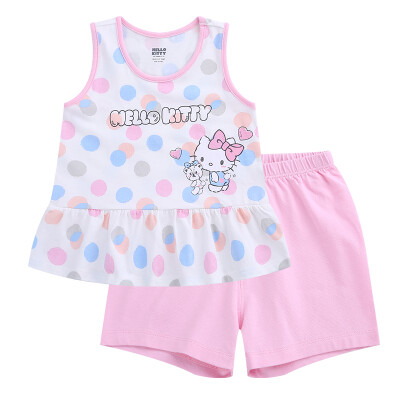 

Hello Kitty Girls Vest Set Trousers Pants Out Kit KA722CA10WB210 White Powder Blue Point 100