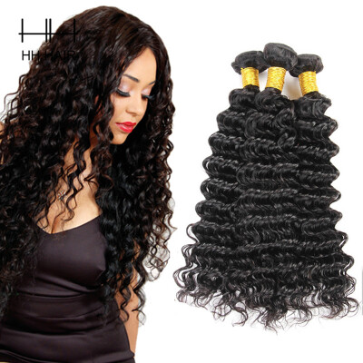 

HHHair Cambodian Deep Wave Virgin Hair 3 Bundles Wet and Wavy Virgin Deep Wave Cambodian Hair Bundles Cambodian Deep Curly Virgin