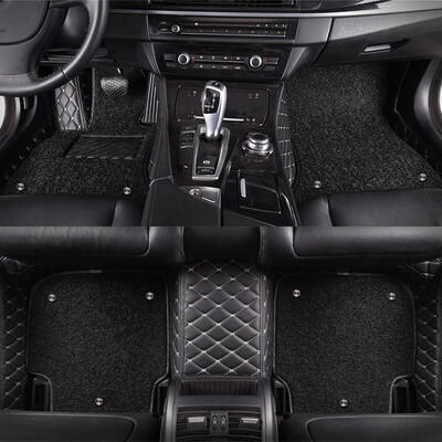 

Antarctic Nanjiren full surrounded by wire double detachable car mat Cadillac ATS-L black leather black wire ring special car custom factory straight hair