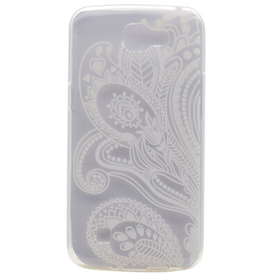 

Half flower Pattern Soft Thin TPU Rubber Silicone Gel Case Cover for LG K4
