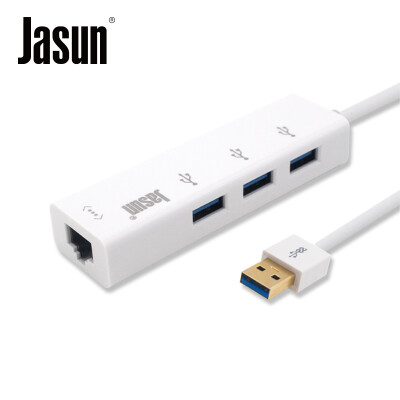 

Jason (JASUN) USB3.0 HUB концентратор высокоскоростное расширение 3 USB3.0 + Gigabit Ethernet USB для RJ45 поддержка конвертера кабеля Apple Mac Air бесплатно JS-051