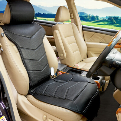 

【Jingdong Supermarket】 card decoration club cold / massage / heating multi-functional car cushion four seasons cushion universal CS-83038 single seat black
