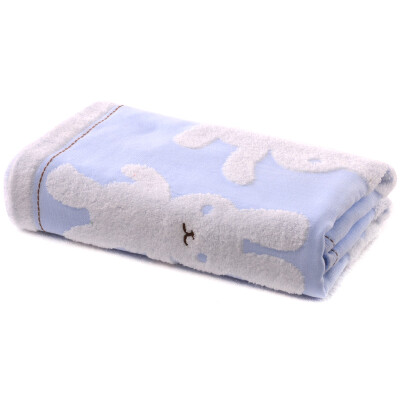 

【Jingdong Supermarket】 Yaguang towel home textile exports Japanese products cotton yarn-dyed jacquard happy snow rabbit children gauze bath towel towel pink 60 * 120cm /