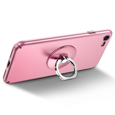 

ESR mobile phone bracket finger buckle car bracket lazy stent Apple Andrews flat universal bracket portable round bracket - rose gold
