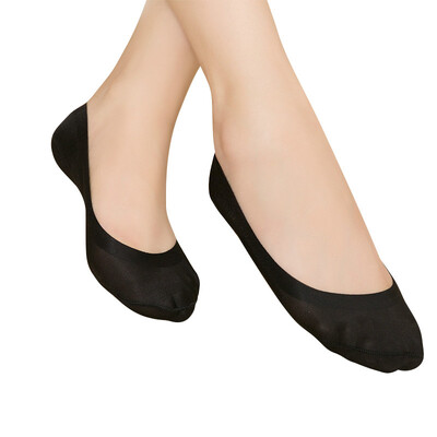 

Bao Nasi Seamless Seamless Socks Shallow Shoe Socks Anti-slip Silicone Socks Socks Socks Squares Black 3pcs