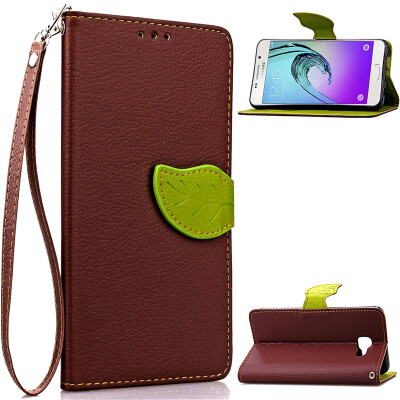 

Brown Design PU Leather Flip Cover Wallet Card Holder Case for Samsung Galaxy A72016A7100