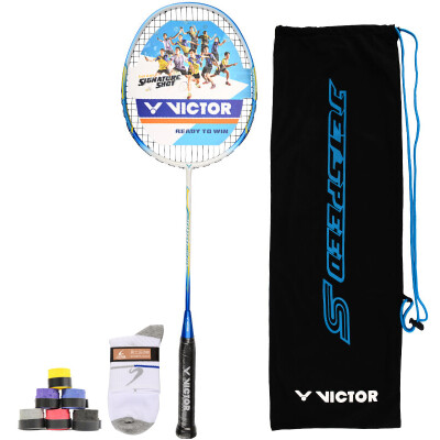 

WACKER Victor Victory Speed ​​Badminton Racking Full Carbon 3U Badminton Rack Single-shot JS-05 Light Blue Threaded