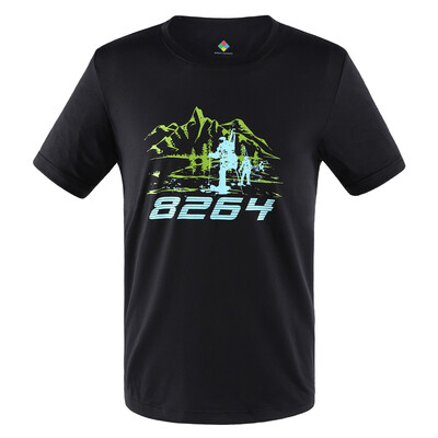 

8264 outdoor men&39s comfortable breathable quick-drying round neck short sleeve T-shirt comfortable quick-drying clothes K7S222543 black XL