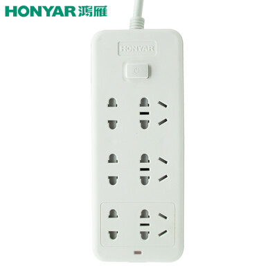 

Hong Yan HONYAR ZDK401-18 upgrade new structure 4 18 m socket child protection door total control switch light plug inserted line board wiring board drag line board