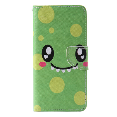 

Green Smile Design PU Leather Flip Cover Wallet Card Holder Case for SAMSUNG A72016