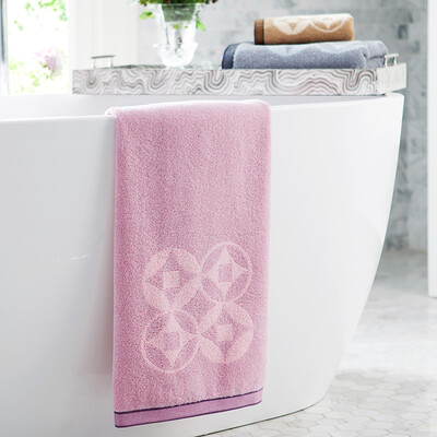 

Grace Grace towel home textiles retro bronze series of cotton strong absorbent Awaati long-staple cotton towel purple 440g 70 140cm