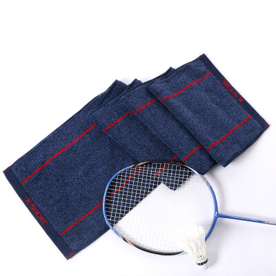 

Gold towel home textile cotton sports towel running sweat big towel single fitness towel blue 160g 120 * 25cm