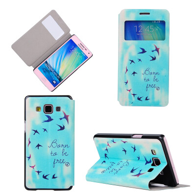 

Flying Birds Sky Design PU Leather Flip Cover Wallet Card Holder Case for Samsung Galaxy A5