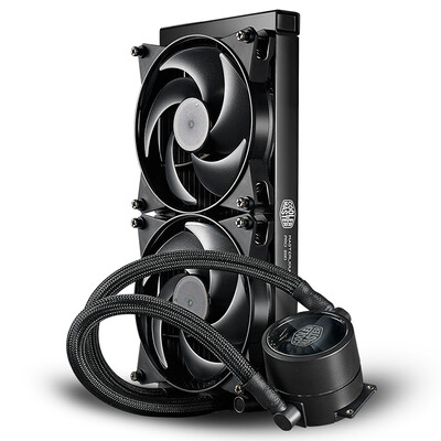 

Cooler Master MasterLiquid Pro 280 CPU Water Cooled Radiator Supports I9 2066 Dual Chamber Pump Micro Channel Copper Bottom