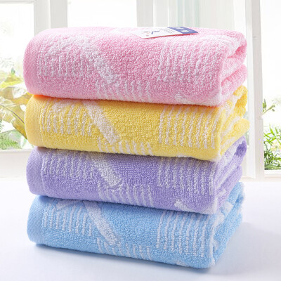 

Gold towel textile cotton soft absorbent wash face towel four loaded red / blue / purple / yellow 80g / Article 68 * 34cm