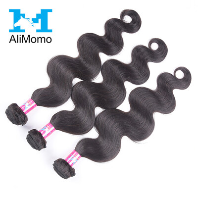 

Unprocessed Malaysian Virgin Hair Body Wave 100% Human Hair Weave 3 Bundles 8A AliMomo Hair Products Malaysian Body Wave Hair