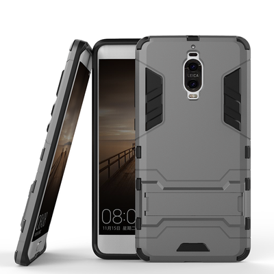 

Серый Slim Robot Armor Kickstand Ударопрочный жесткий корпус из прочной резины для HUAWEI Mate 9 Pro