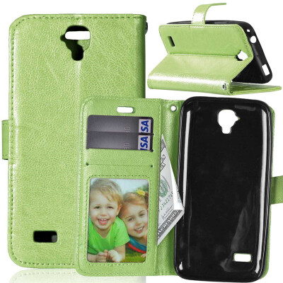 

Green Style Classic Flip Cover with Stand Function and Credit Card Slot for HUAWEI Y5/Y560