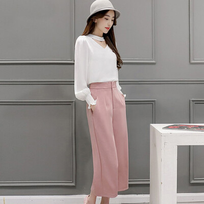 

A pond morning 2017 Korean Slim temperament long sleeve fashion suit female S71R0376 on the white powder S