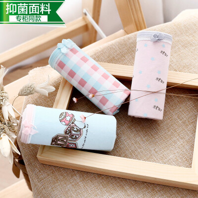 

Jingdong supermarket] red beans home underwear ladies underwear 3 yew sterile soft cotton fabric child fun printing girl briefs combination three 160 / 68A