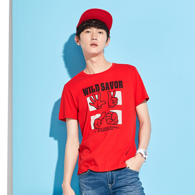 

Semir Semir футболки Мужские пуловеры случайные короткими рукавами футболки печать персонализированных 12,216,001,007 светло-зеленый L