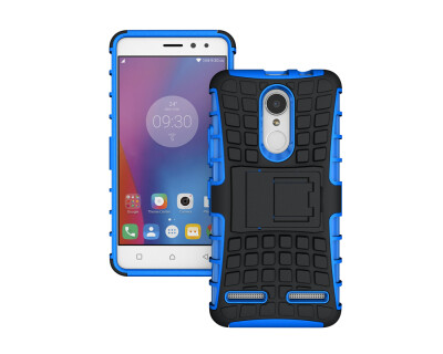 

LENOVO K6 CaseGangxun Heavy Duty Armor Dual Layer Rugged Hybrid Hard Shockproof Case with Kickstand for LENOVO K6 Cover (blue