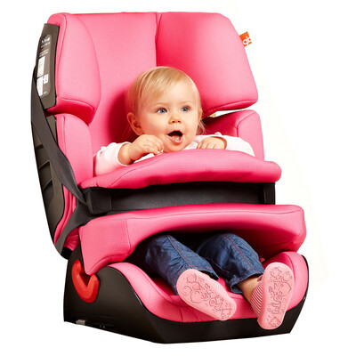 

gb good boy safety seat CS668-PI-M115 ISOFIX interface head care back adjustable front protection body red (about 9 months -12 years old)