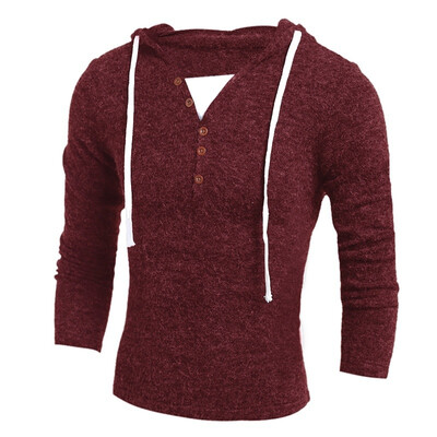 

geek new men's sweater fashion hooded knit
