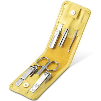 

777 Nail Knife Set Nail Clamp Clamp Repair Beauty Package 6pcs Set TS-0909KC Yellow (Import