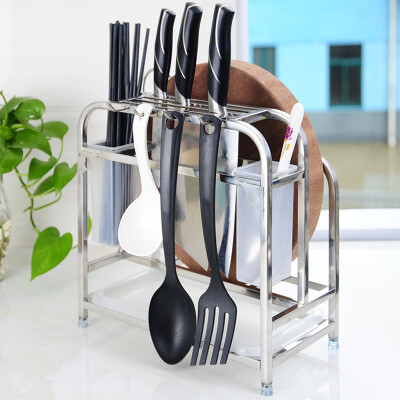 

Bao Youni knife holder stainless steel chopping board chopping board storage rack pot rack kitchen racks pot rack hanger kitchen supplies DQ9022-1